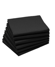 Einfache schwarze Serviette, 10 Stück