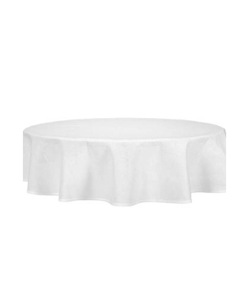 Oval Tisch Unis 4.5mx2.25 weiß