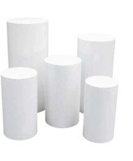 Lot de 5 colonnes cylindriques