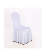 White universal chair cover