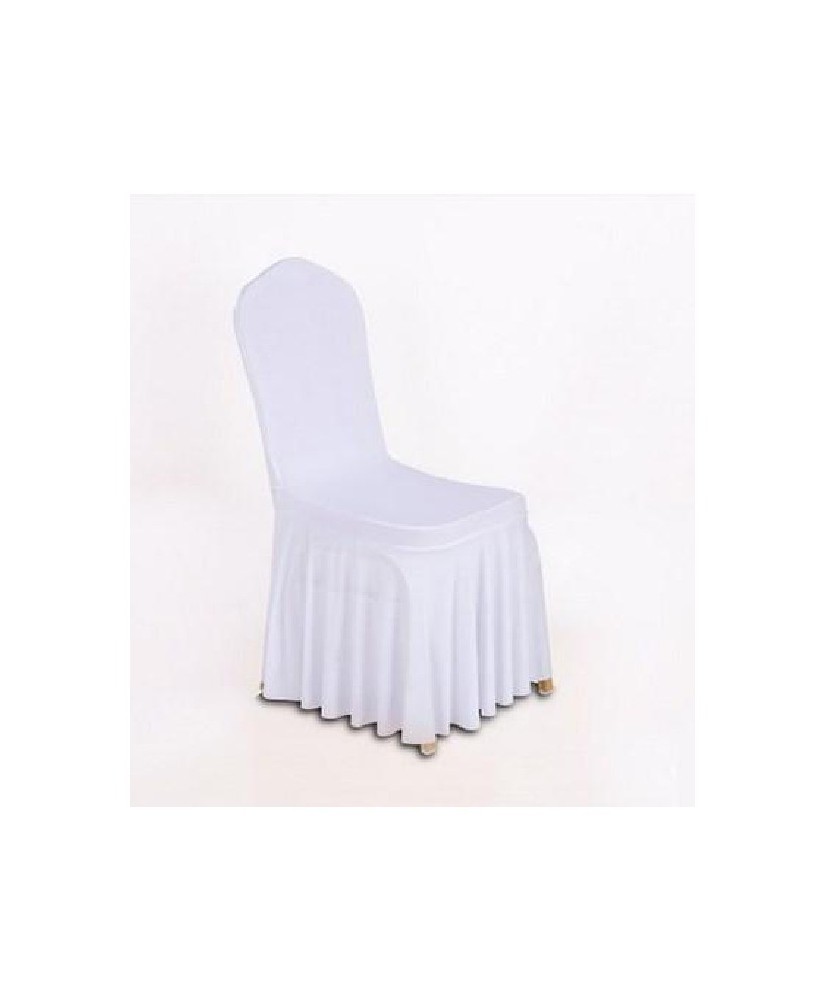 White universal chair cover