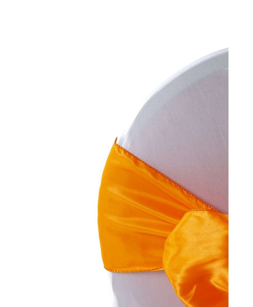 Orange Satin-Stuhlschärpe 20*260cm x 10 Stk